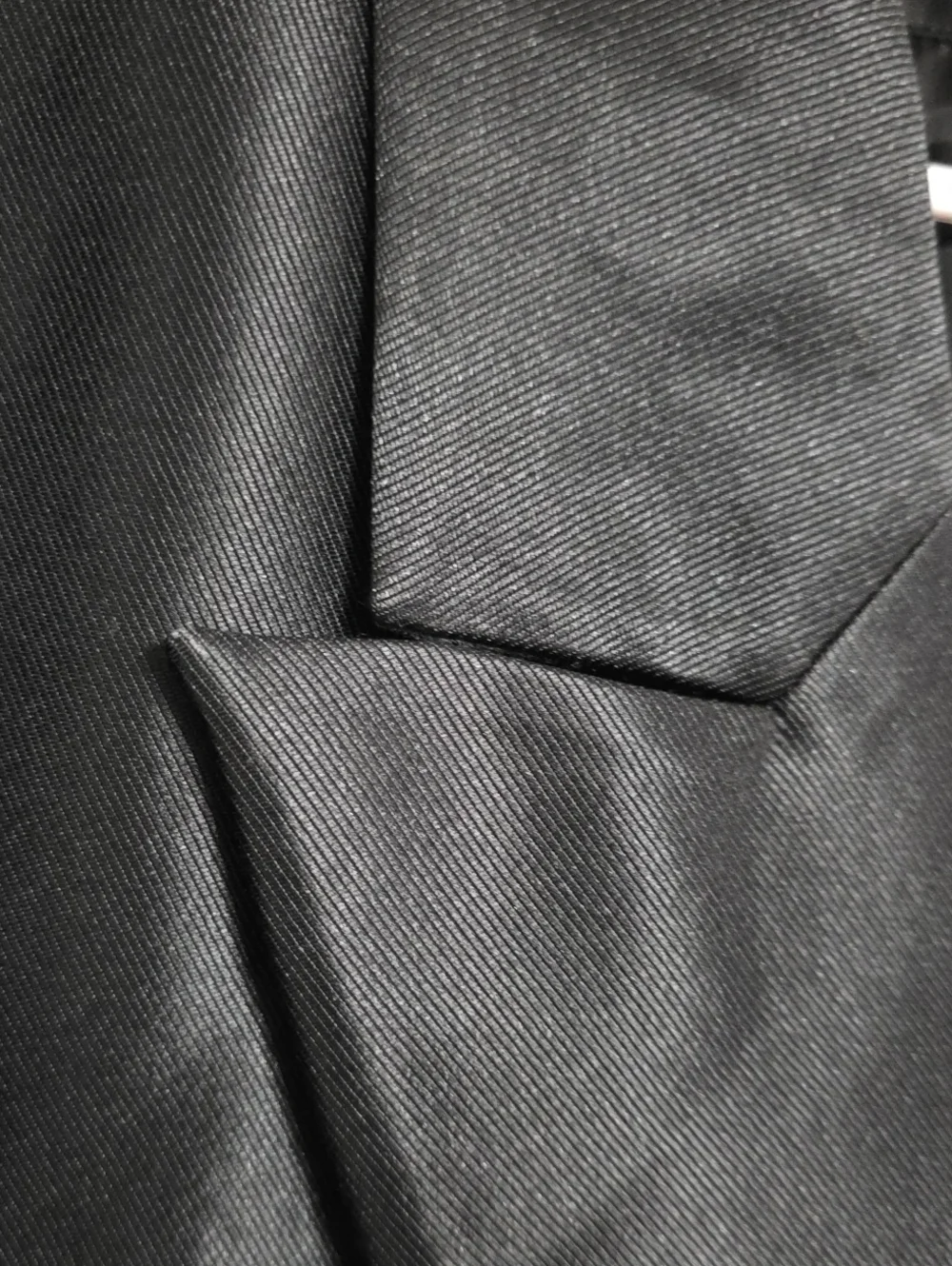 NWT Nova MEN Money Routine Cropped Suit Jacket Shiny Black Pockets Modern XXXL